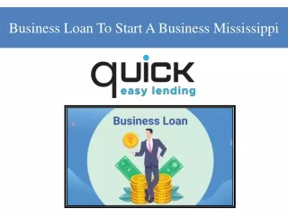Business Loan To Start A Business Mississippi