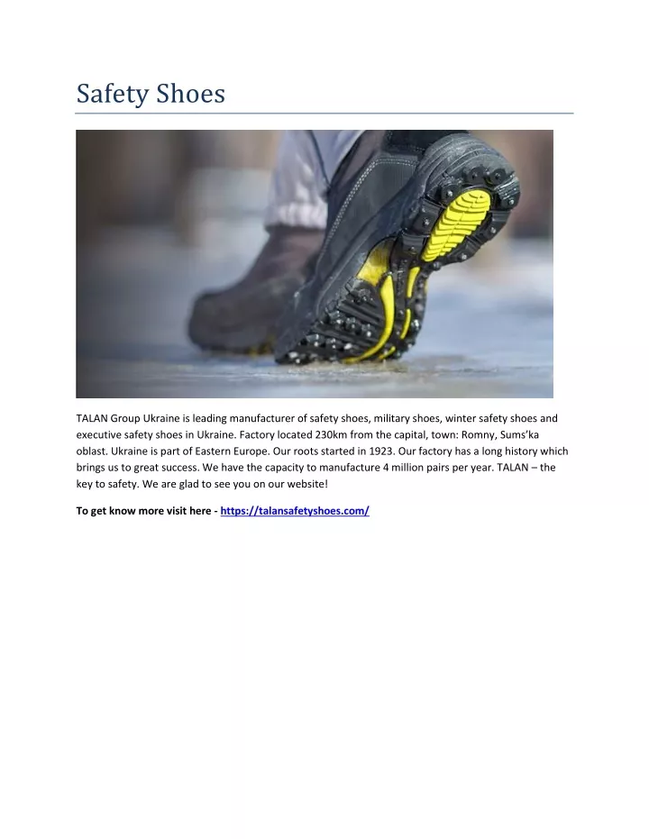 safety shoes