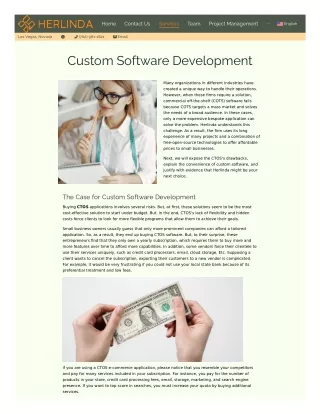 Custom Software Development Services