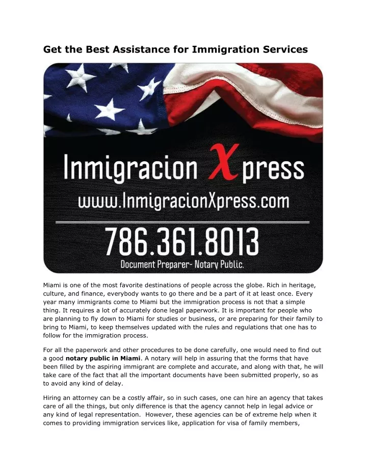get the best assistance for immigration services