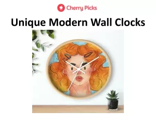 unique modern wall clocks