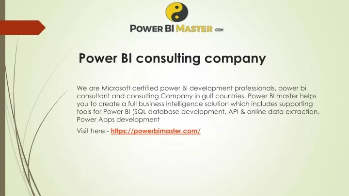 power bi consulting company