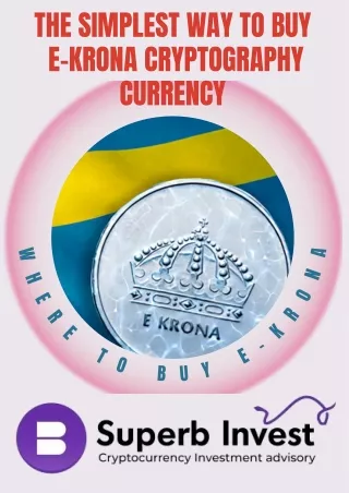 the simplest way to buy e krona cryptography