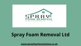 Removing Spray Foam Insulation | Spray Foam Removal