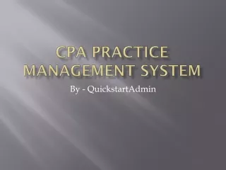 cpa practice management system