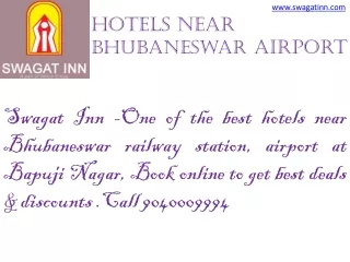 Hotels Near Bhubaneswar Airport