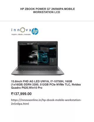 HP ZBook Power G7 2N5N0PA Mobile Workstation LCD