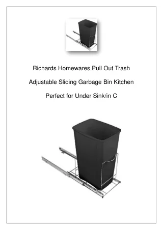 richards homewares pull out trash