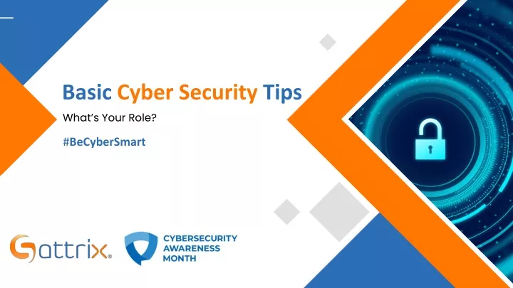 basic cyber security tips what s your role