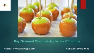 Order Gourmet Caramel Apples for Christmas
