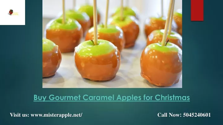 buy gourmet caramel apples for christmas