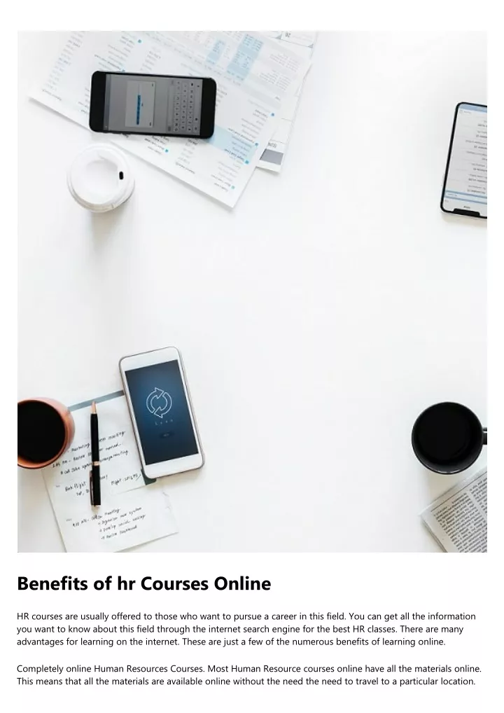 benefits of hr courses online