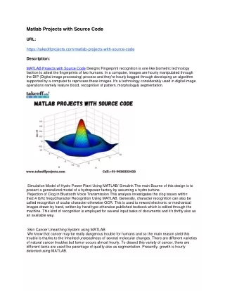 matlab projects with source code url https