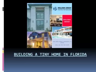 building a tiny home in florida