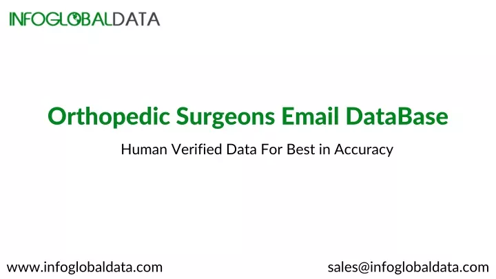 orthopedic surgeons email database