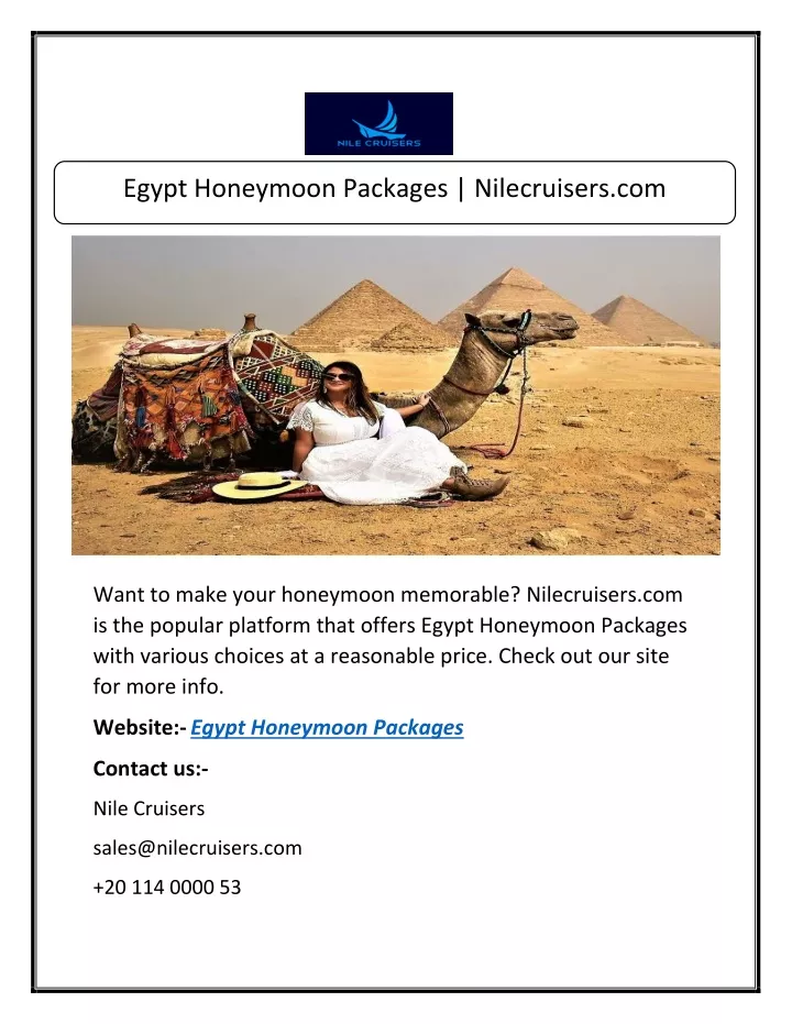 egypt honeymoon packages nilecruisers com