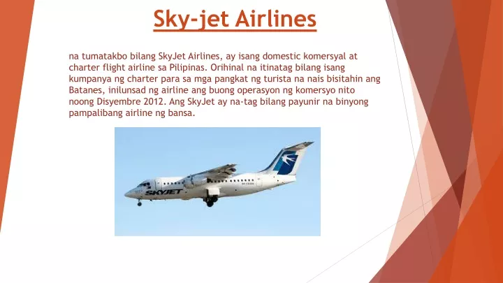 sky jet airlines