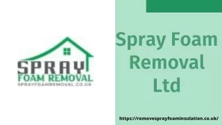 Spray Foam Insulation Removal