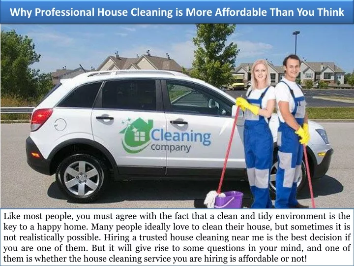 why professional house cleaning is more affordable than you think
