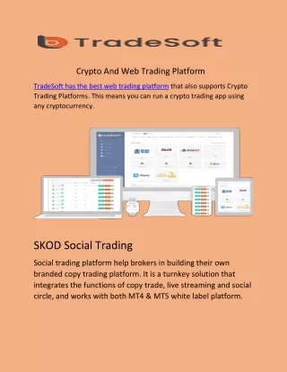 crypto and web trading platform