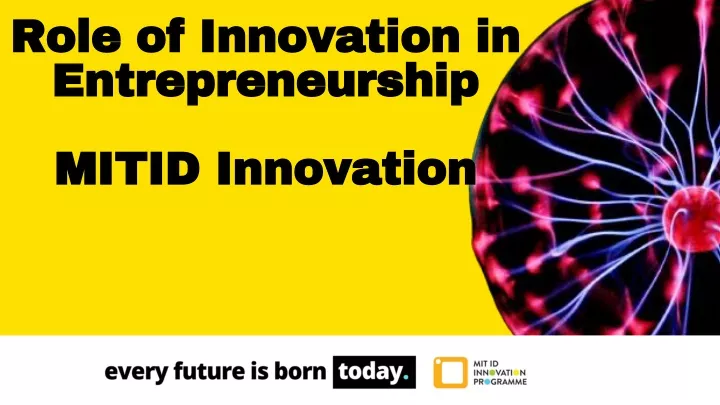 role of innovation in entrepreneurship mitid