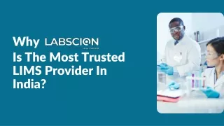Why Labscion Is The Most Trusted LIMS Provider In India