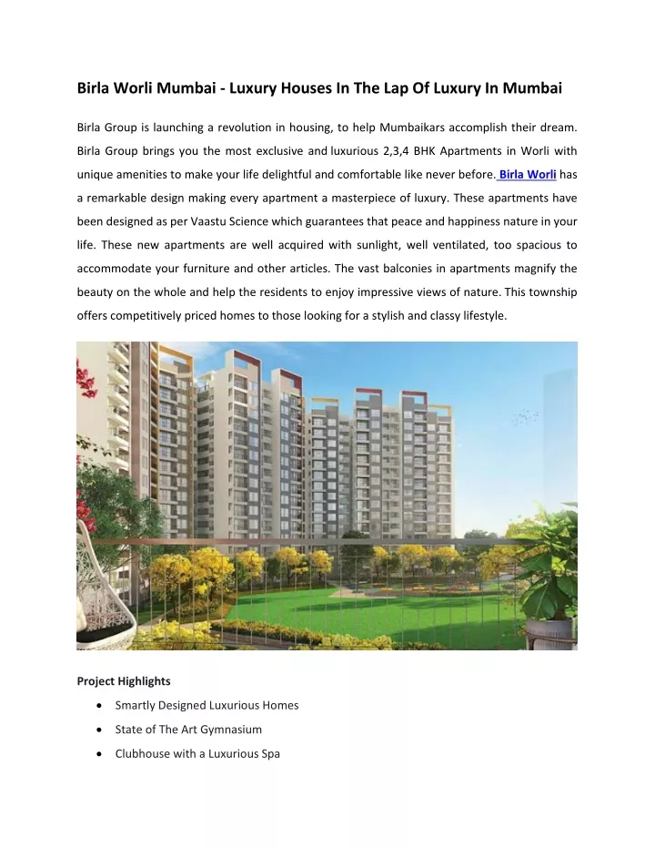 birla worli mumbai luxury houses