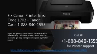 fix canon printer error code 1702 canon care