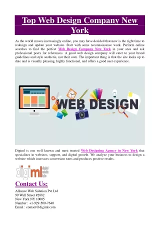 Web Design Company New York