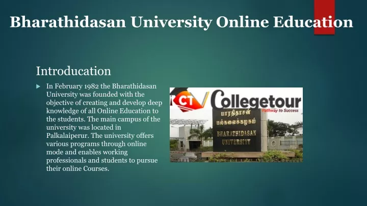 bharathidasan university online education