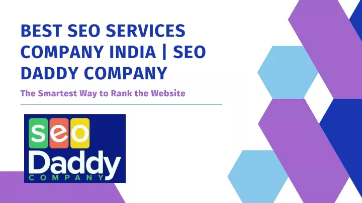 best seo services company india seo daddy company