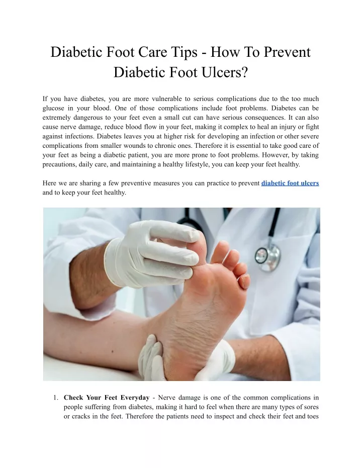 diabetic foot care tips how to prevent diabetic