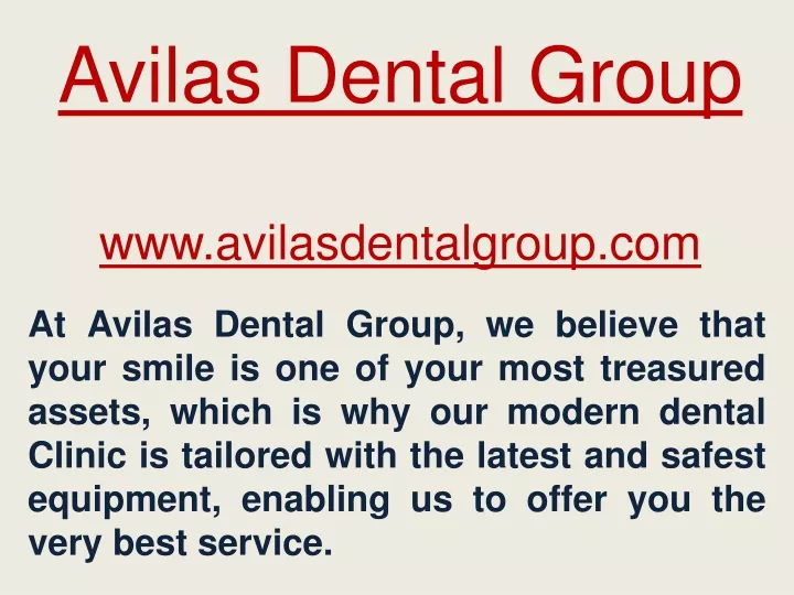 avilas dental group www avilasdentalgroup com