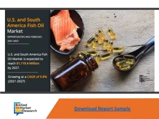 U.S and South America Fish Oil Market Expected To Reach $1,119.4 Million by 2027