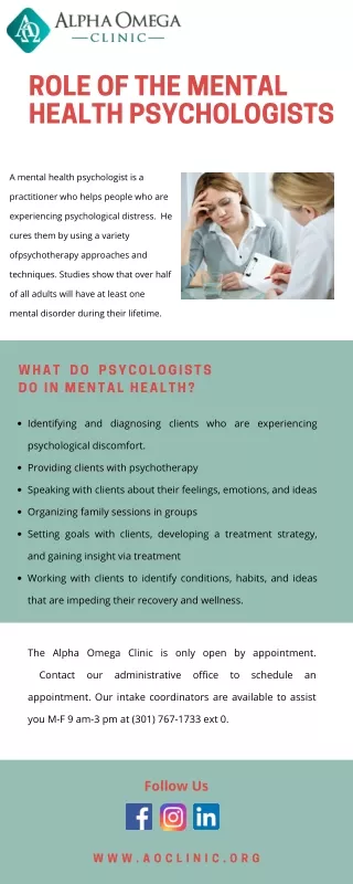 Mental Health Psychologists in the USA | Alpha Omega Clinic