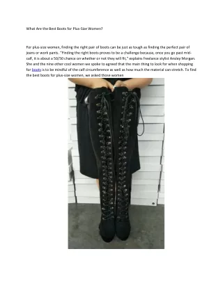 plus size over the knee boots