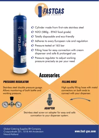 Fastgas cream charger - Brochure