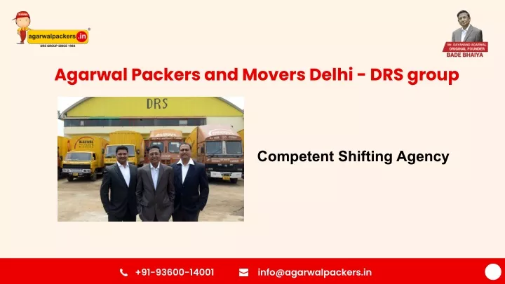 agarwal packers and movers delhi drs group