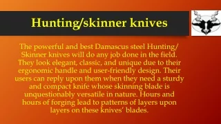 hunting skinner knives