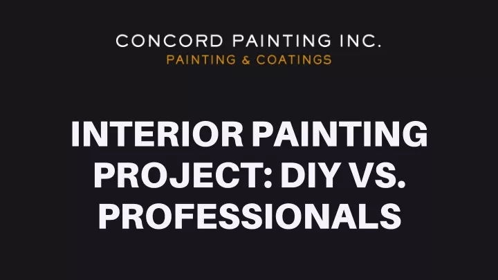 interior painting project diy vs professionals