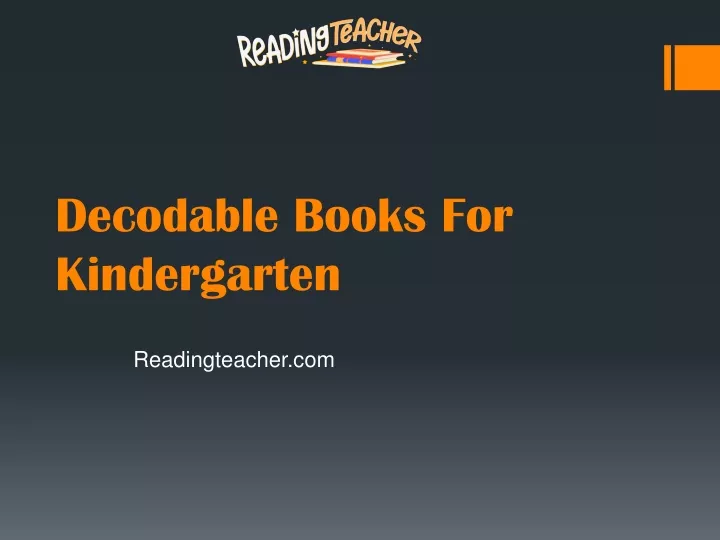 decodable books for kindergarten