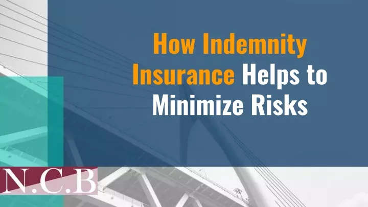 how indemnity insurance helps to minimize risks