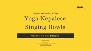 Experience Yoga Nepalese Singing Bowls Vibration to be Happy