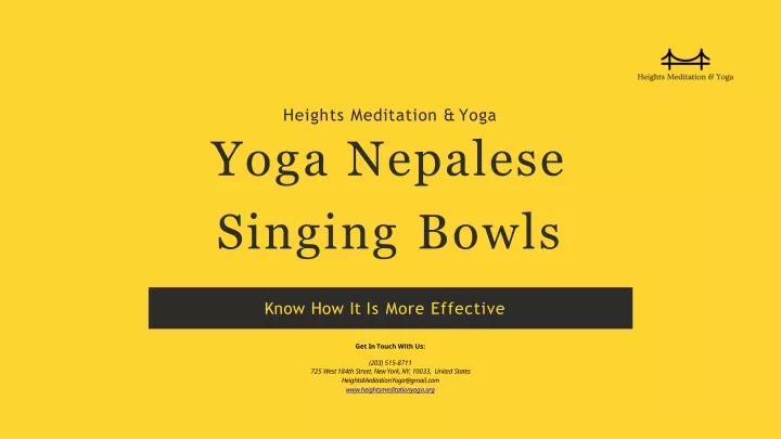 heights meditation yoga