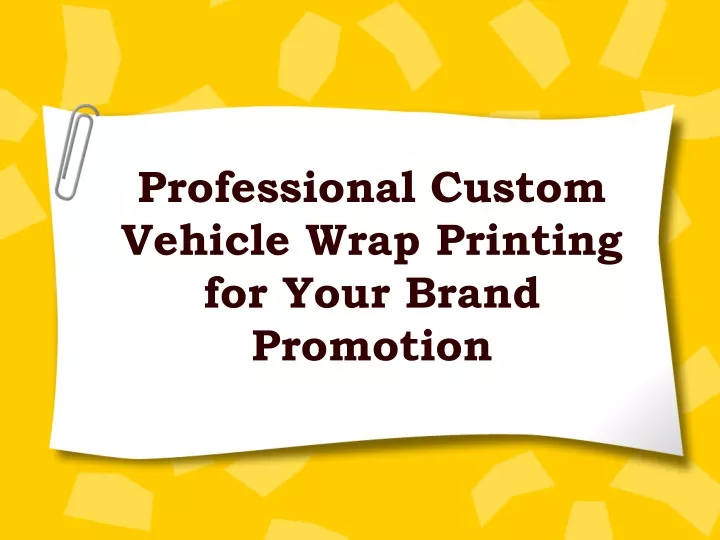 professional custom vehicle wrap printing