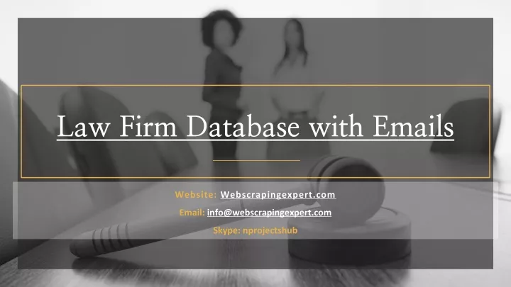 law firm database with emails
