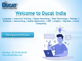 welcome to ducat india