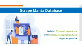 scrape manta database
