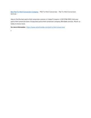 best psd to html conversion company psd to html