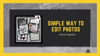 Simple way to edit photos